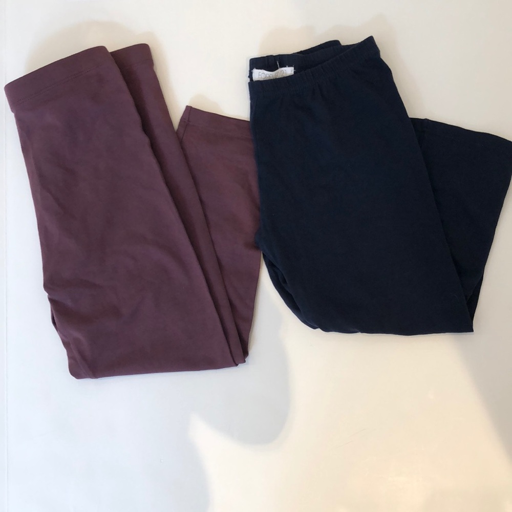 Forever 21 Basic Essentials Short, Crop Leggings
